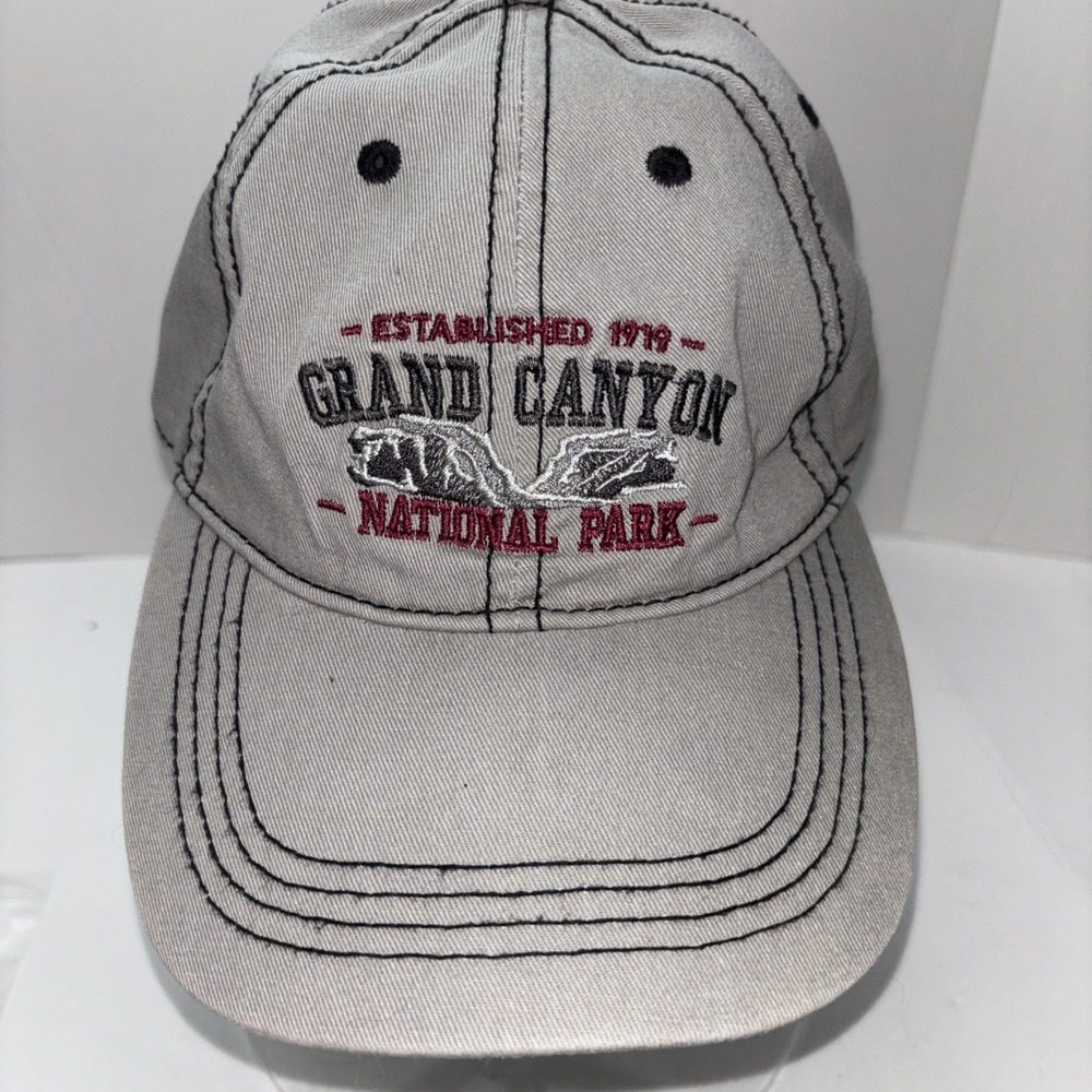 Gray Adjustable "Grand Canyon National Park" Baseball Cap Established 1919